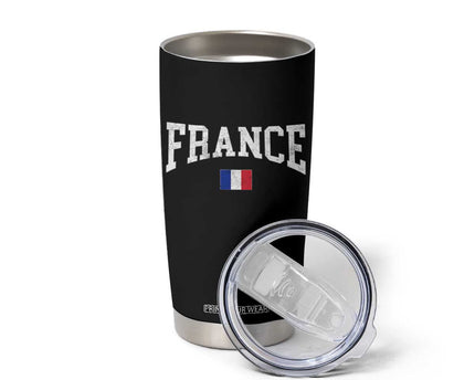 France Sports Throwback Design Vintage French Flag Tumbler Cup