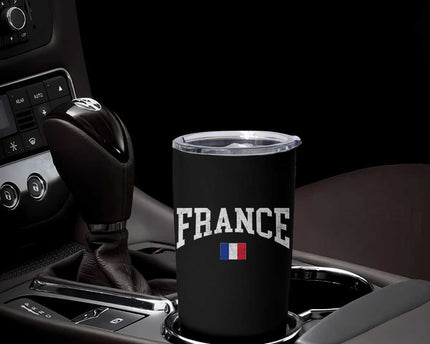 France Sports Throwback Design Vintage French Flag Tumbler Cup