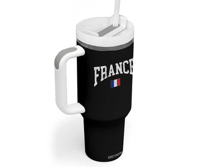 France Sports Throwback Design Vintage French Flag Tumbler With Handle