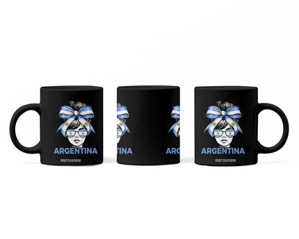 Messy Bun Argentina Pride Argentinian Girl Coffee Mug