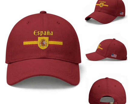 Espana Escudo Retro Spain Coat of Arms and Flag Español Baseball Cap