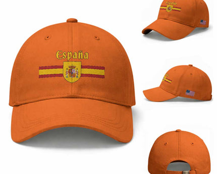 Espana Escudo Retro Spain Coat of Arms and Flag Español Baseball Cap
