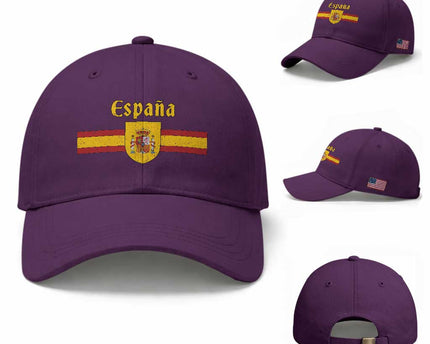 Espana Escudo Retro Spain Coat of Arms and Flag Español Baseball Cap