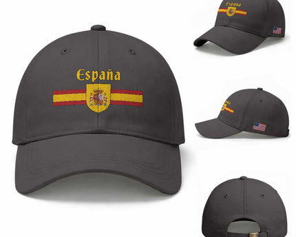 Espana Escudo Retro Spain Coat of Arms and Flag Español Baseball Cap