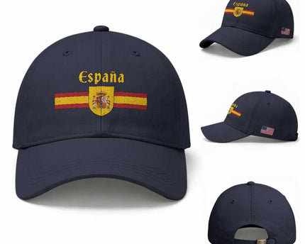 Espana Escudo Retro Spain Coat of Arms and Flag Español Baseball Cap