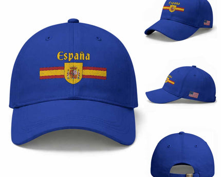 Espana Escudo Retro Spain Coat of Arms and Flag Español Baseball Cap