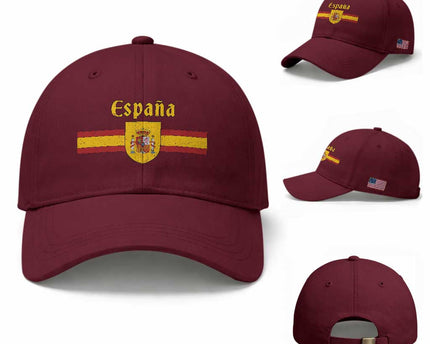 Espana Escudo Retro Spain Coat of Arms and Flag Español Baseball Cap