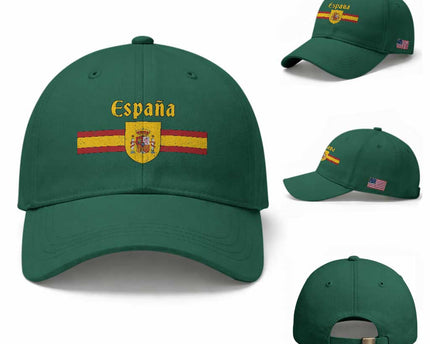 Espana Escudo Retro Spain Coat of Arms and Flag Español Baseball Cap