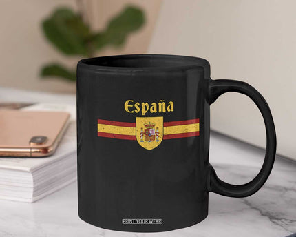 Espana Escudo Retro Spain Coat of Arms and Flag Español Coffee Mug