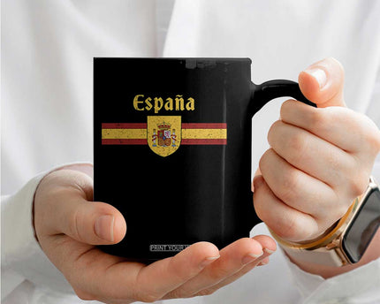 Espana Escudo Retro Spain Coat of Arms and Flag Español Coffee Mug