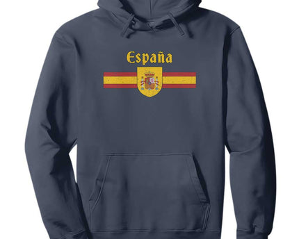 Espana Escudo Retro Spain Coat of Arms and Flag Espanol Hoodie