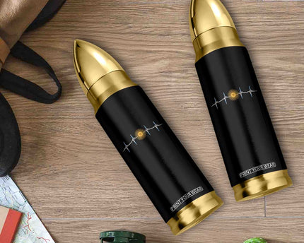 Argentina Sun of May Heartbeat ECG Pulse Argentine Pride Bullet Tumbler