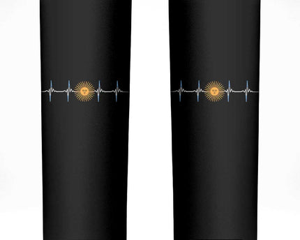 Argentina Sun of May Heartbeat ECG Pulse Argentine Pride Skinny Tumbler