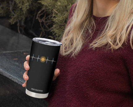 Argentina Sun of May Heartbeat ECG Pulse Argentine Pride Tumbler Cup