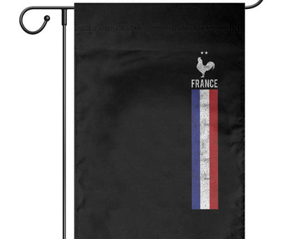 France Football Coq Soccer Throwback Jersey Style Garden Flag Vintage French Flag