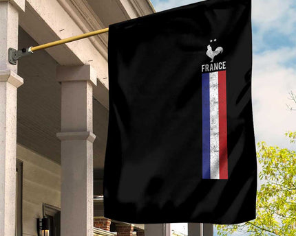 France Football Coq Soccer Throwback Jersey Style Garden Flag Vintage French Flag