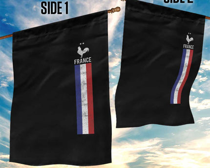 France Football Coq Soccer Throwback Jersey Style Garden Flag Vintage French Flag