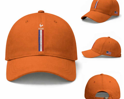 France Football Coq Soccer Throwback Jersey Style Baseball Cap Vintage French Flag