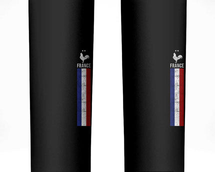 France Football Coq Soccer Throwback Jersey Style Skinny Tumbler Vintage French Flag