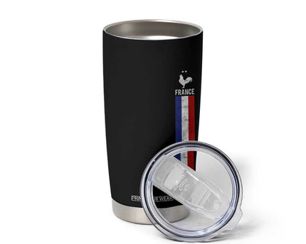 France Football Coq Soccer Throwback Jersey Style Tumbler Cup Vintage French Flag