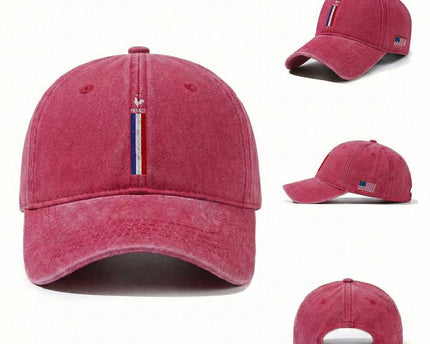 France Football Coq Soccer Throwback Jersey Style Washed Cotton Baseball Cap Vintage French Flag