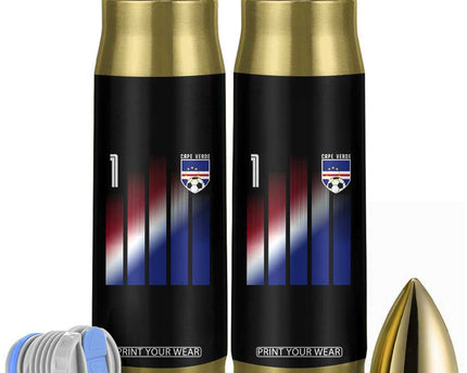Cape Verde Flag Retro Sports Cabo Verdean Roots Bullet Tumbler