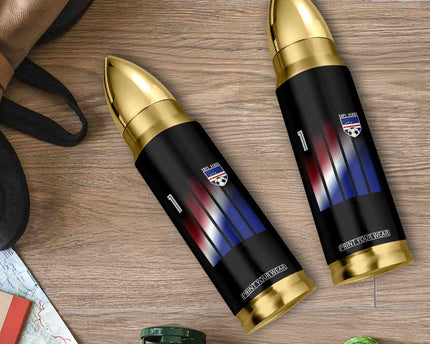 Cape Verde Flag Retro Sports Cabo Verdean Roots Bullet Tumbler