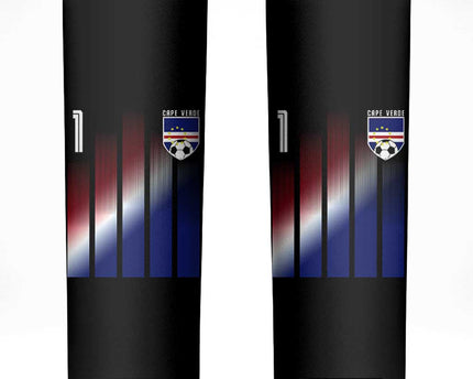 Cape Verde Flag Retro Sports Cabo Verdean Roots Skinny Tumbler