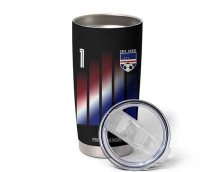 Cape Verde Flag Retro Sports Cabo Verdean Roots Tumbler Cup