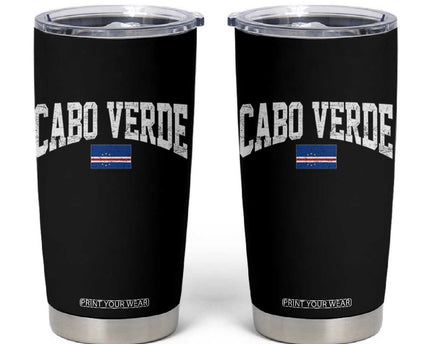 Cabo Verde Sports Throwback Tumbler Cup Cape Verdean Pride Lovers
