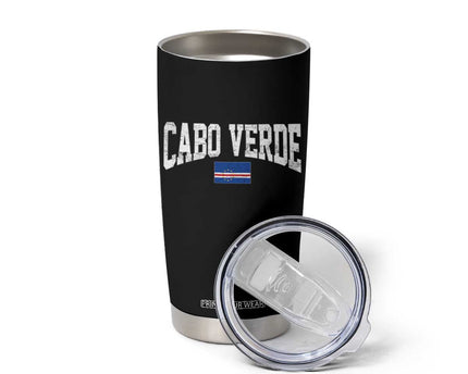 Cabo Verde Sports Throwback Tumbler Cup Cape Verdean Pride Lovers