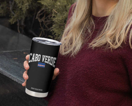Cabo Verde Sports Throwback Tumbler Cup Cape Verdean Pride Lovers