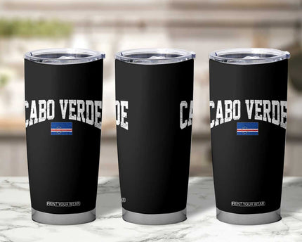 Cabo Verde Sports Throwback Tumbler Cup Cape Verdean Pride Lovers