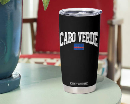 Cabo Verde Sports Throwback Tumbler Cup Cape Verdean Pride Lovers