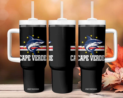 Vintage Cape Verde Shark Cabo Verdean Roots Tumbler With Handle