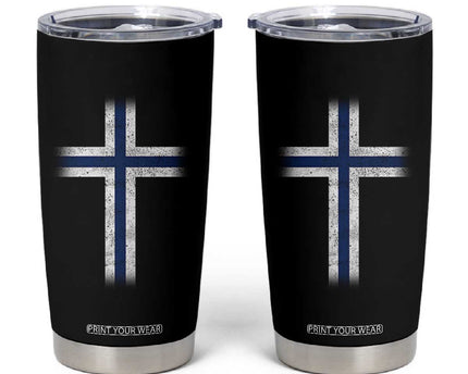 Norway Flag Distressed Nordic Symbol Norwegian Fans Tumbler Cup