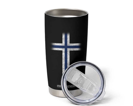 Norway Flag Distressed Nordic Symbol Norwegian Fans Tumbler Cup