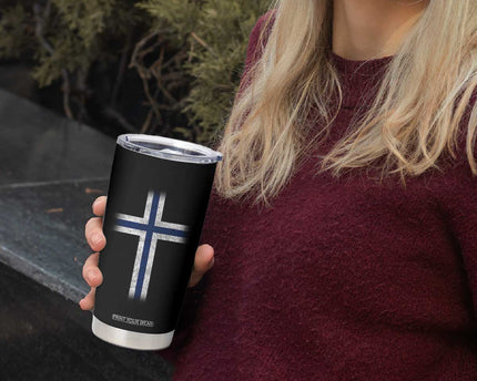 Norway Flag Distressed Nordic Symbol Norwegian Fans Tumbler Cup