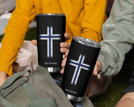Norway Flag Distressed Nordic Symbol Norwegian Fans Tumbler Cup