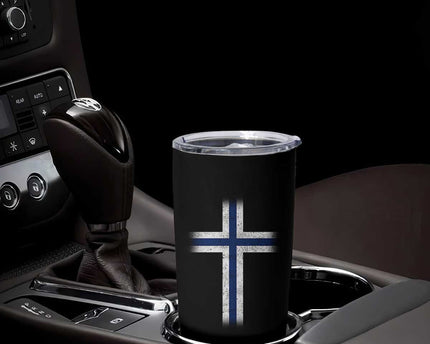 Norway Flag Distressed Nordic Symbol Norwegian Fans Tumbler Cup