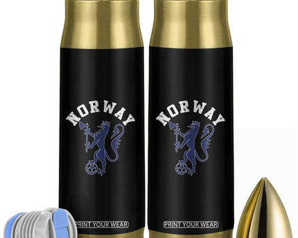 Norway Norwegian Lion Athletic Sports Jersey Style Bullet Tumbler