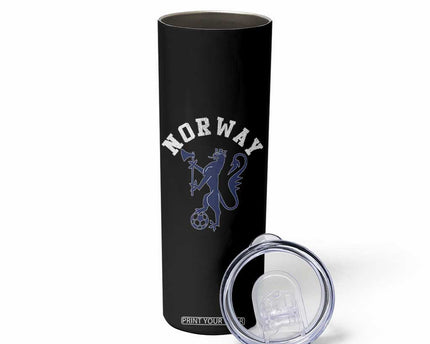 Norway Norwegian Lion Athletic Sports Jersey Style Skinny Tumbler