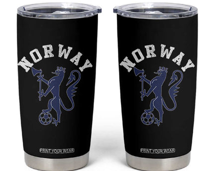 Norway Norwegian Lion Athletic Sports Jersey Style Tumbler Cup