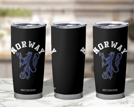 Norway Norwegian Lion Athletic Sports Jersey Style Tumbler Cup