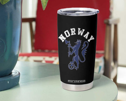 Norway Norwegian Lion Athletic Sports Jersey Style Tumbler Cup