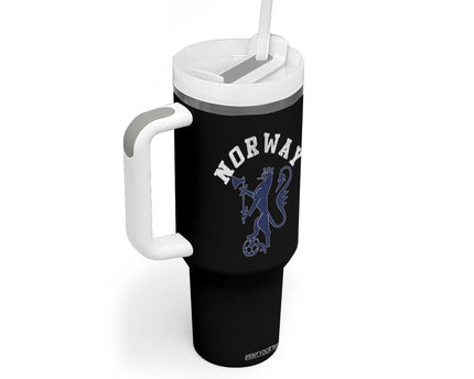 Norway Norwegian Lion Athletic Sports Jersey Style Tumbler With Handle
