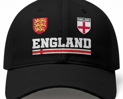 England Three Lions Symbol Red Cross Athletic Jersey Style Baseball Cap