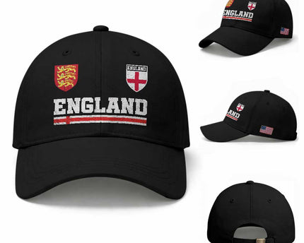 England Three Lions Symbol Red Cross Athletic Jersey Style Baseball Cap