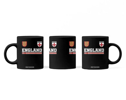 England Three Lions Symbol Red Cross Athletic Jersey Style Coffee Mug