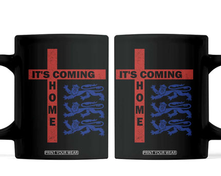 It Is Coming Home England Football Coffee Mug St George Cross Three Lions